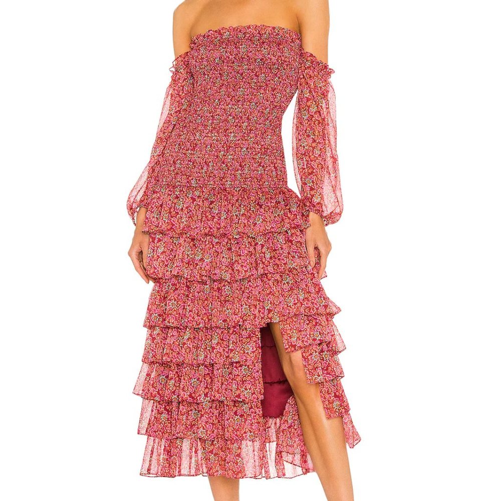 Likely Mitzie Dress in Tibetan Red